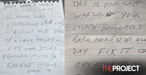 Brisbane Mum Receives Threatening Note About Barking Dogs