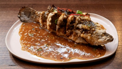 Sichuan Whole Fried Barramundi with Sweet and Sour Sauce