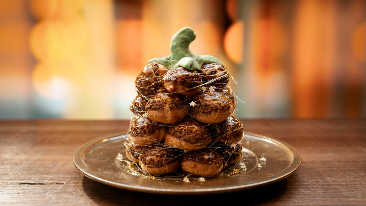 Miso Pumpkin Croquembouche