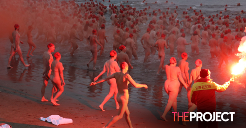 Dark Mofo Nude Dip Breaks Record With 3,000 Naked Revellers Swimming In Hobart River