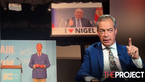 Nigel Farage Election Rally Interrupted By Vladimir Putin Banner