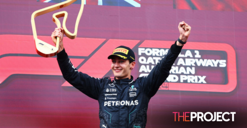George Russell Celebrates In Austrian Grand Prix Win