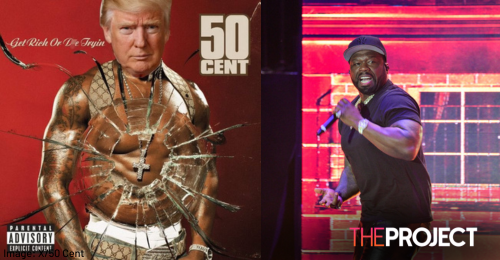 50 Cent Photoshops Donald Trump On To His Album Cover After Shooting