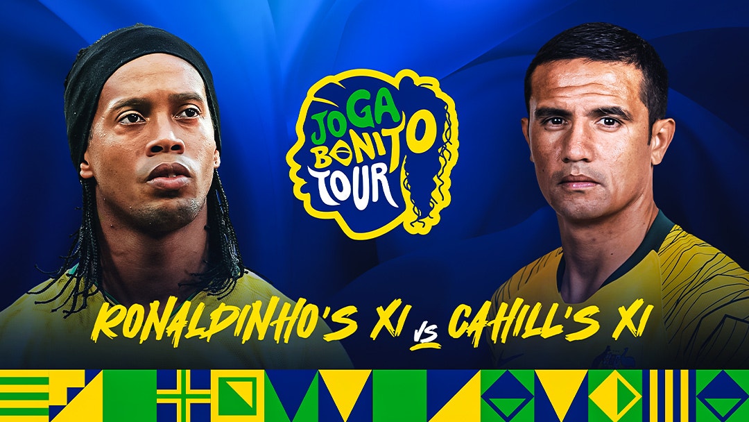 Watch Ronaldinho's XI vs Cahill's XI live and free on 10 Play