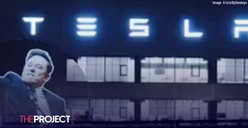 Activists Project Nazi Hate Speech On Tesla Factory, Following Musk's Controversial Gesture