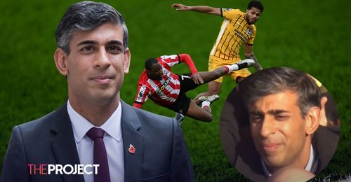 Former UK Prime Minister Rishi Sunak Is Spotted At A Football Game, And The Commentator Let Loose