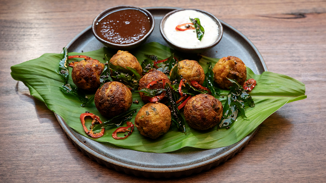 Indian Spiced Prawn Takoyaki