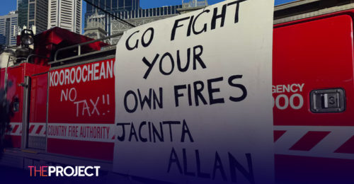 Firefighters And Farmers Protest Against Victoria's Emergency Services Levy