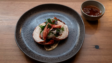 Marron With Parsnip Puree And Nduja, Anchovy Butter