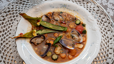 Baccala And Fregola Soup