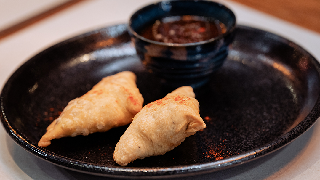 Lamb And Cheese Samosa