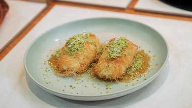 Knafeh Cigar With Allepo Chilli Honey