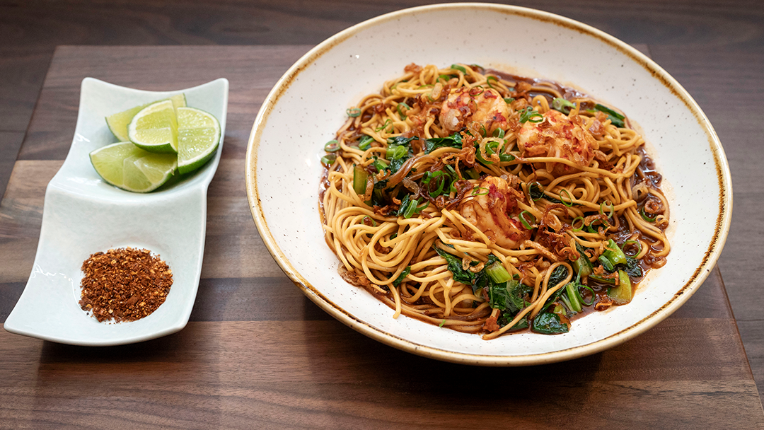 Prawn Noodles With XO Sauce