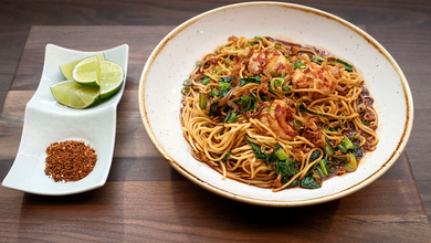 Prawn Noodles With XO Sauce