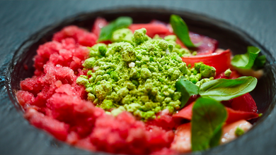 Gin, Rhubarb, Grapefruit and Basil