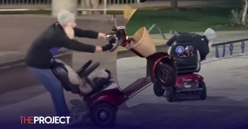 WA Grandpa Shows Off Mobility Scooter Skating Skills